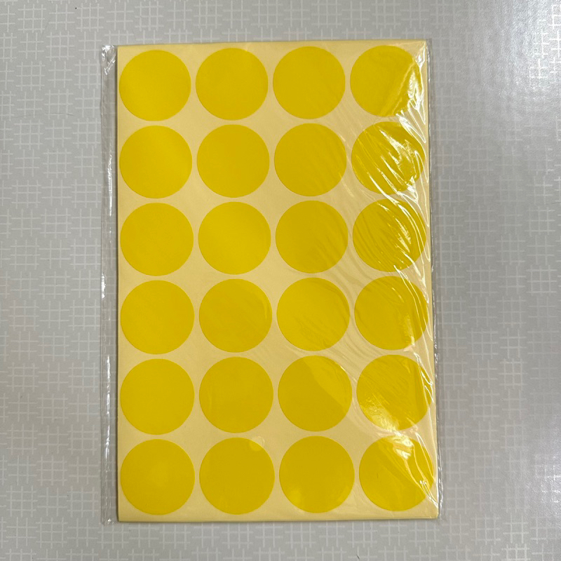 [SG Seller] 32mm Round Sticker Label Dot Sticker Colourful Paper ...