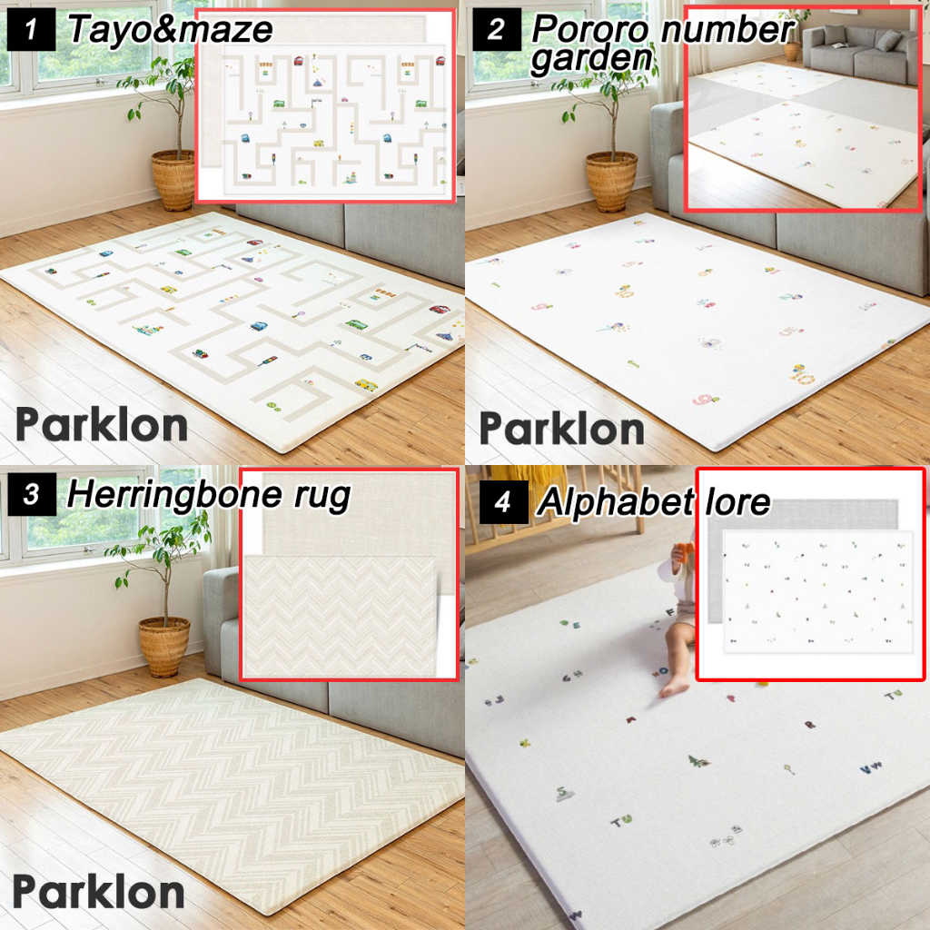 Parklon La Pure Soft Baby Playmat Double Sided 10 Designs Playmat Air