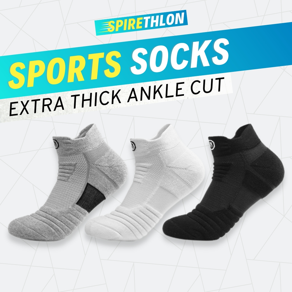 🇸🇬 Thick Running Socks / Sports Socks / Men Women Running Socks / Jogging Sock Shopee Singapore