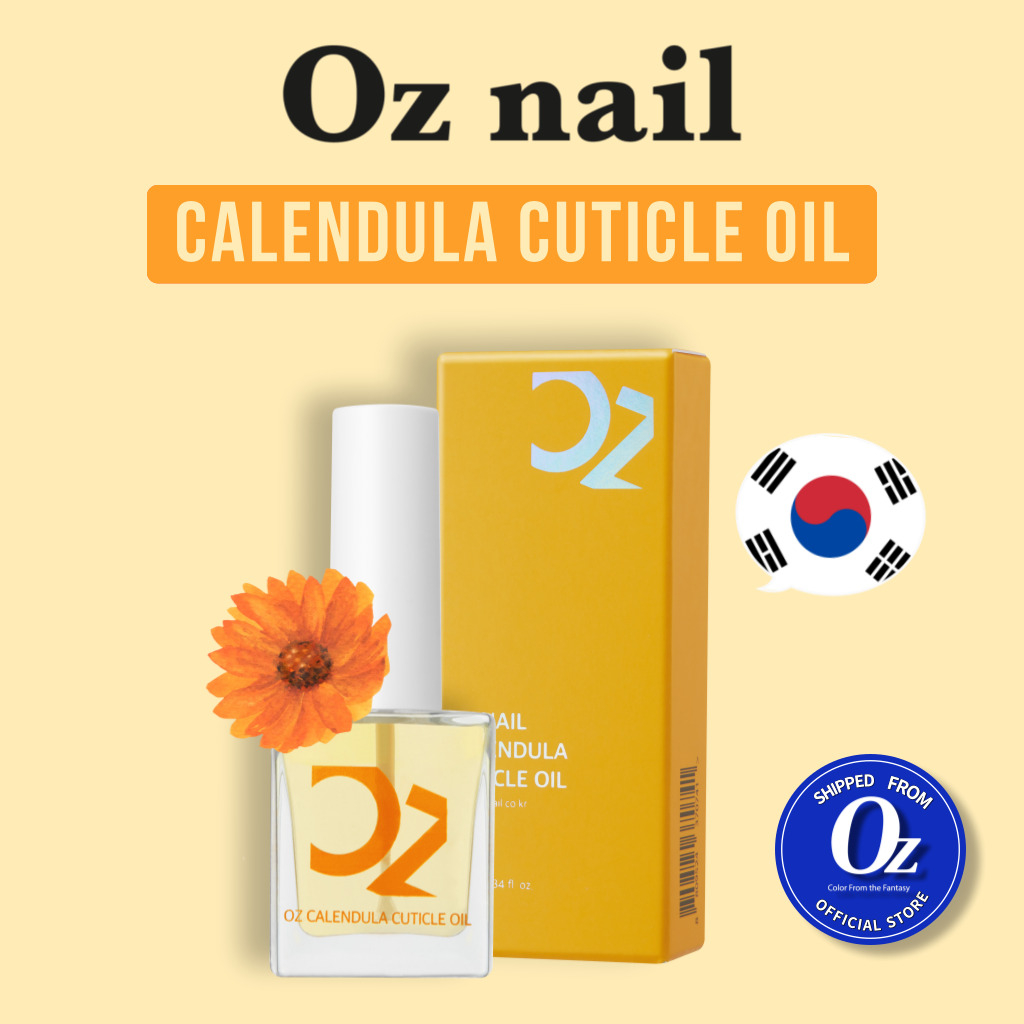 [OZNAIL] Calendula Nail Cuticle Oil Essence 10ml Made in Korea Cuticle