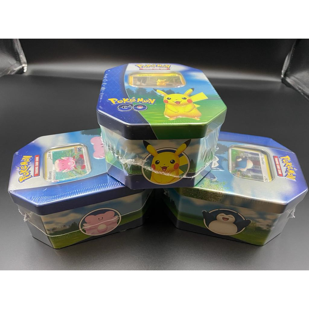 Pokemon TCG Pokemon GO Gift Tin Set (Pikachu, Snorlax, Blissey