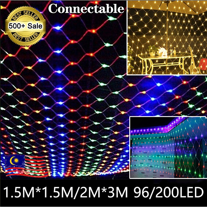 Fairy Lights Net Light 300 LED Lawn Garden Walkways Weddings Xmas Festival Pary Hari Raya Decoration