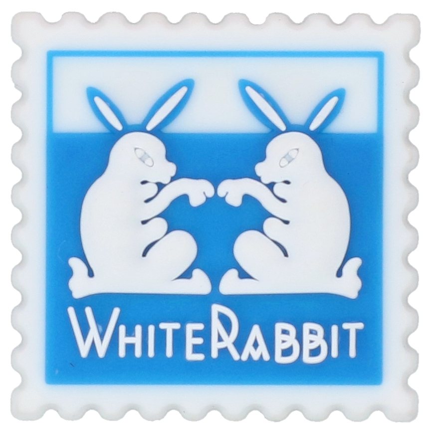 White Rabbit Fridge Magnet (Double Rabbit Stamp) | Shopee Singapore