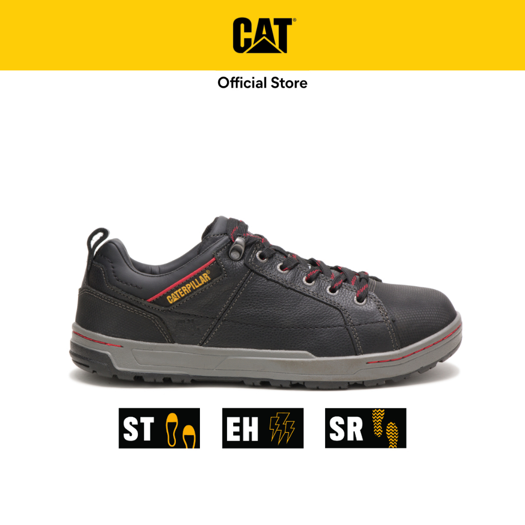 Caterpillar Men's BRODE Steel Toe Work Shoe Black (P90192) Safety Shoe Shopee Singapore