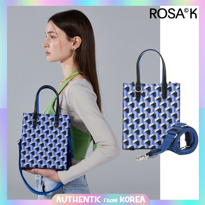 ROSA.K Cavas Monogram Ss Tote Bag in White