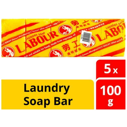 Labour Soap Bar Laundry (5 x 100g = 500g) Shopee Singapore