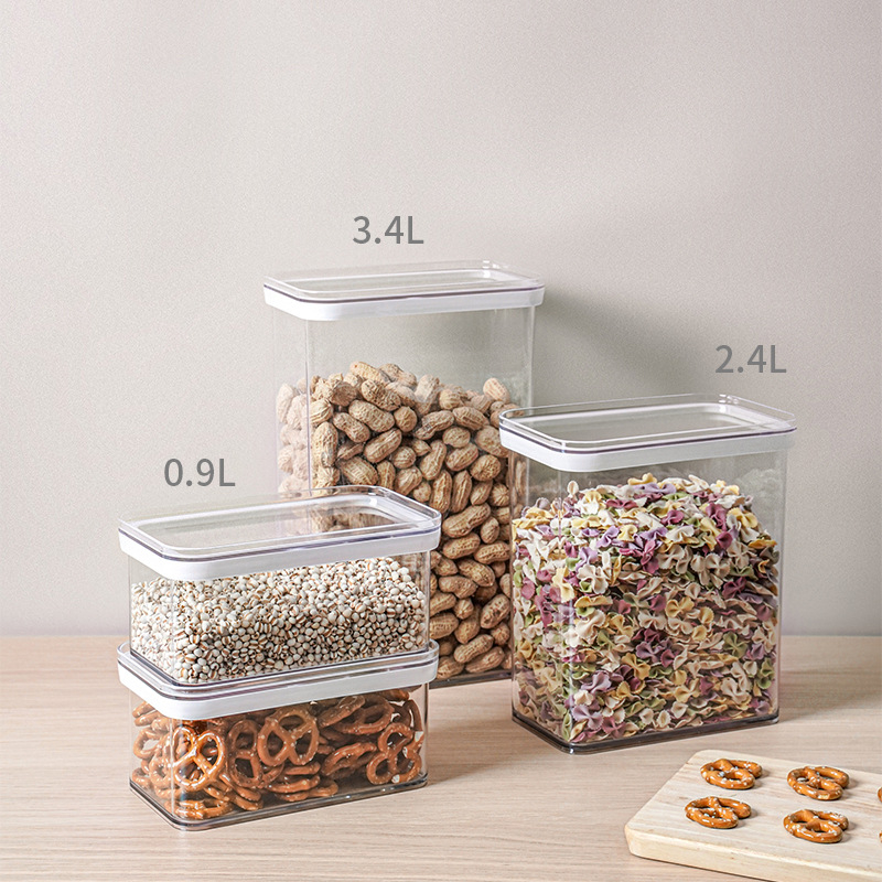 Minimalistic type dry food container airtight container stackable food ...