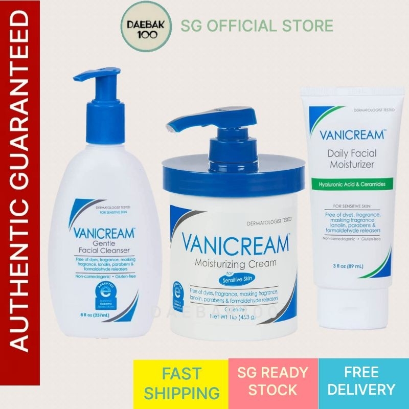 Vanicream Moisturizing Cream / Gentle Facial Cleanser / Moisturizing Lotion / Face Moisturiser