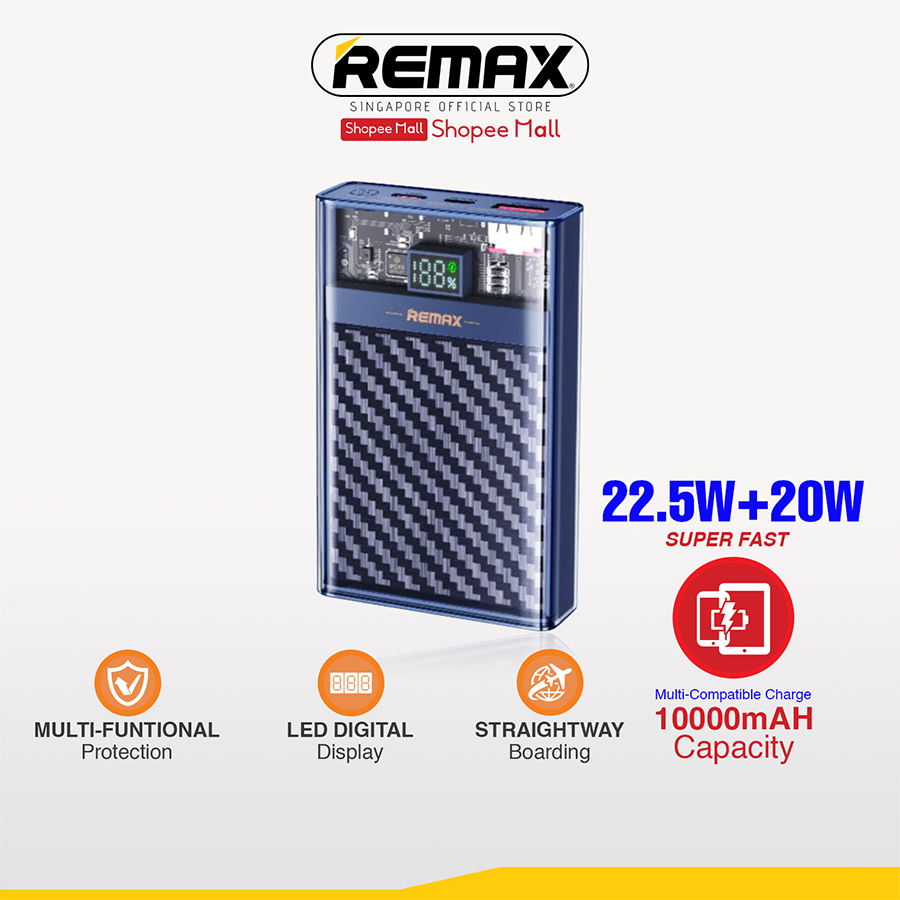 [Remax Energy] RPP-551 Explore StraightWay Boarding 10000mAH Series 20W ...