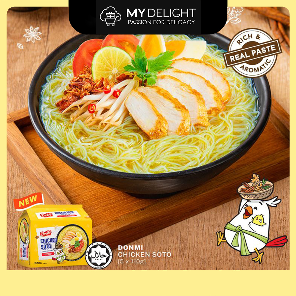 Donmi Instant Vermicelli Curry Laksa Tomyam Tomyum Chicken Soto Mee Mi ...