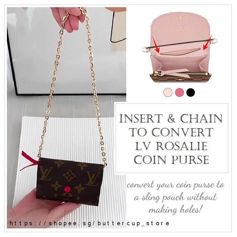 Qoo10 - PALLAS LV Beauty Case Felt Insert Chain Sling Leather