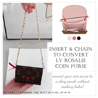 Louis Vuitton Rosalie Coin Purse Rose Poudre Monogram Empreinte