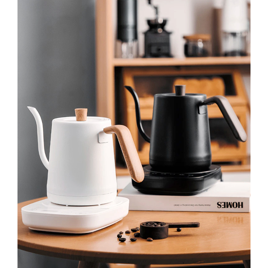 Electric kettle with outlet temperature control