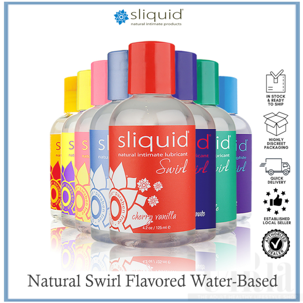 Sliquid Naturals Swirl Flavored Water Based Lube 4.2 FL OZ 125 ML ...