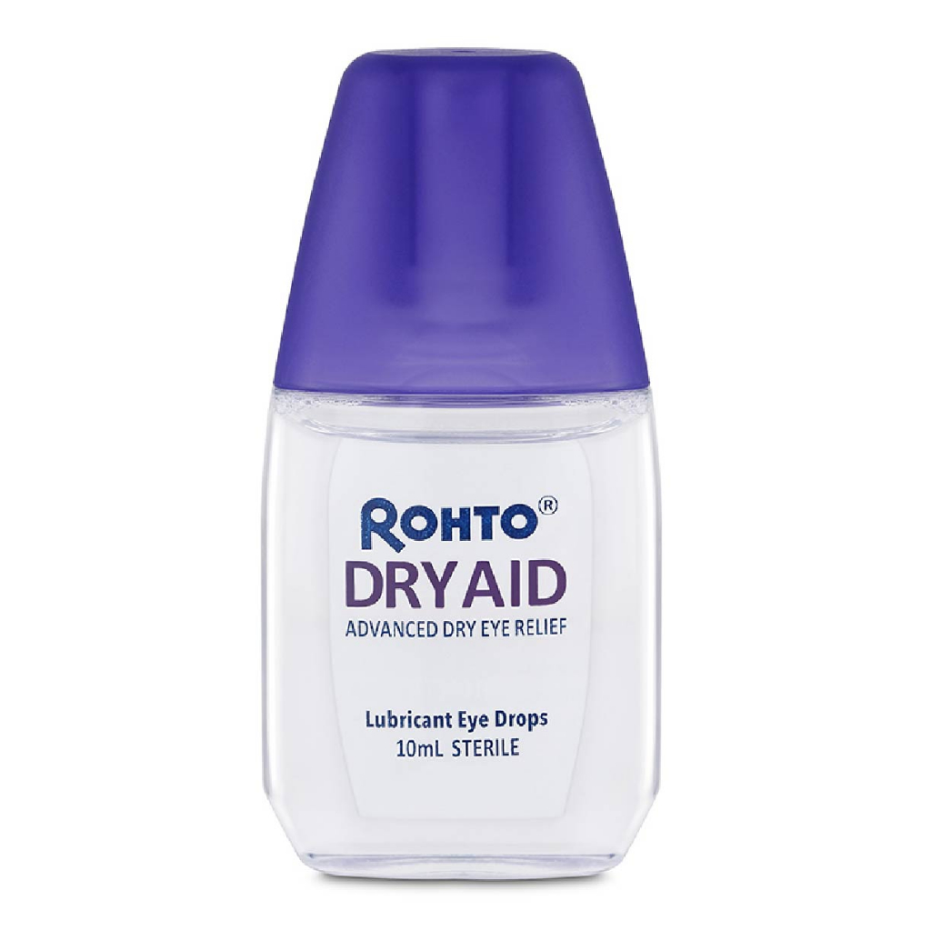 ROHTO Eye Drops Dry Aid (Sterile + Advanced Dry Eye Relief) 10ml ...