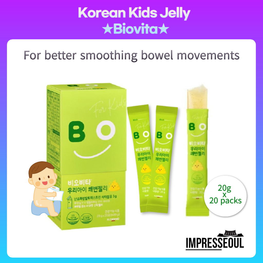 Kids Jelly For Better Smoothing Bowel Movements Biovita Apple Flavored