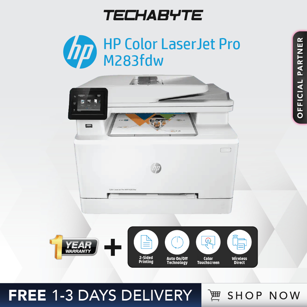 [FREE SAME DAY*] HP Color LaserJet Pro MFP M283fdw / MFP M183fw