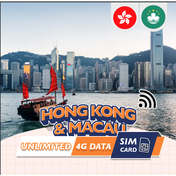 Hong Kong and Macau SIM Card 4G High Speed 315 Days Unlimited Data