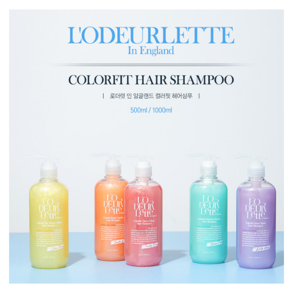 korea L'ODEURLETTE Color Fit Hair Shampoo 500ml Fragrance lasts for 30