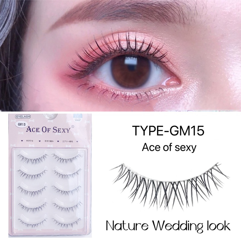 Fales eyelashes thai cosplay eye style nature handmade fake eyelashes Shopee Singapore