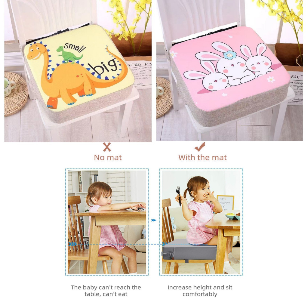 Toddler Booster Seat for Dining Table 10cm Toddler Cushion Portable Booster Seats Baby Washable Chair Seat Pad Mat fo Shopee Singapore