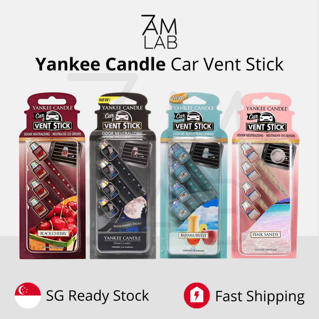 (SG Stock) Yankee Candle Car Vent Sticks Pink Sands, Midsummer's