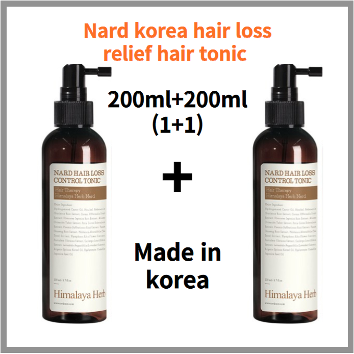 Nard korea hair loss relief hair tonic (1+1) 200ml+200ml 2set 22 amino
