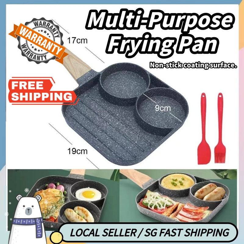 SG Stock Non-Stick Fried Egg Pan Multi-Purpose Frying Pan Breakfast ...