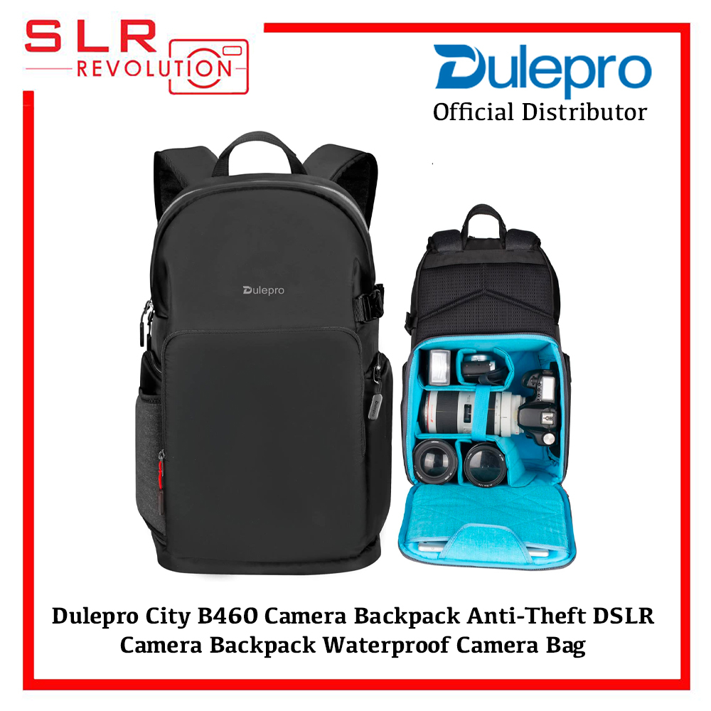 Dulepro City B460 Camera Backpack Anti Theft DSLR Waterproof Camera Bag Shopee Singapore