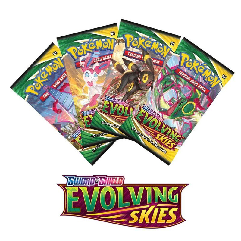 Pokemon TCG Sword & Shield Evolving Skies Booster Pack | Shopee Singapore