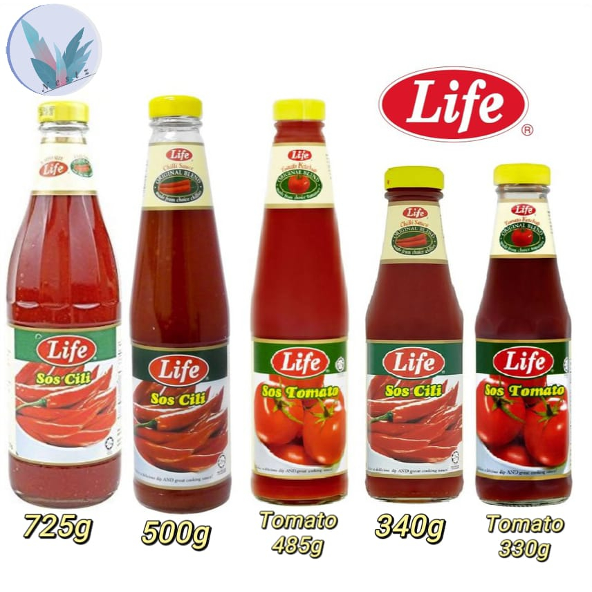 LIFE CHILLI SAUCE SOS CILI L TOMATO SAUCE L 320g 500g 725g Nestz Os