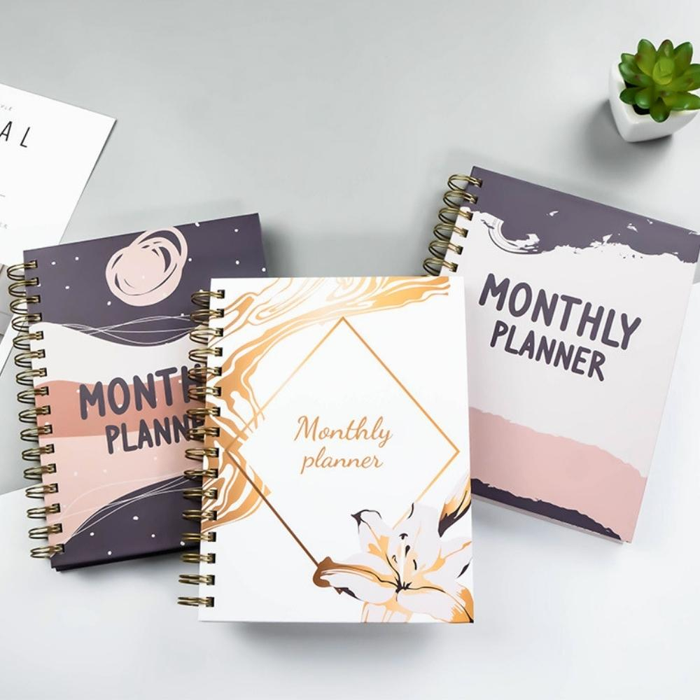2023 / 2024 Planner Undated Monthly Daily Planner Spiral Bullet Journal
