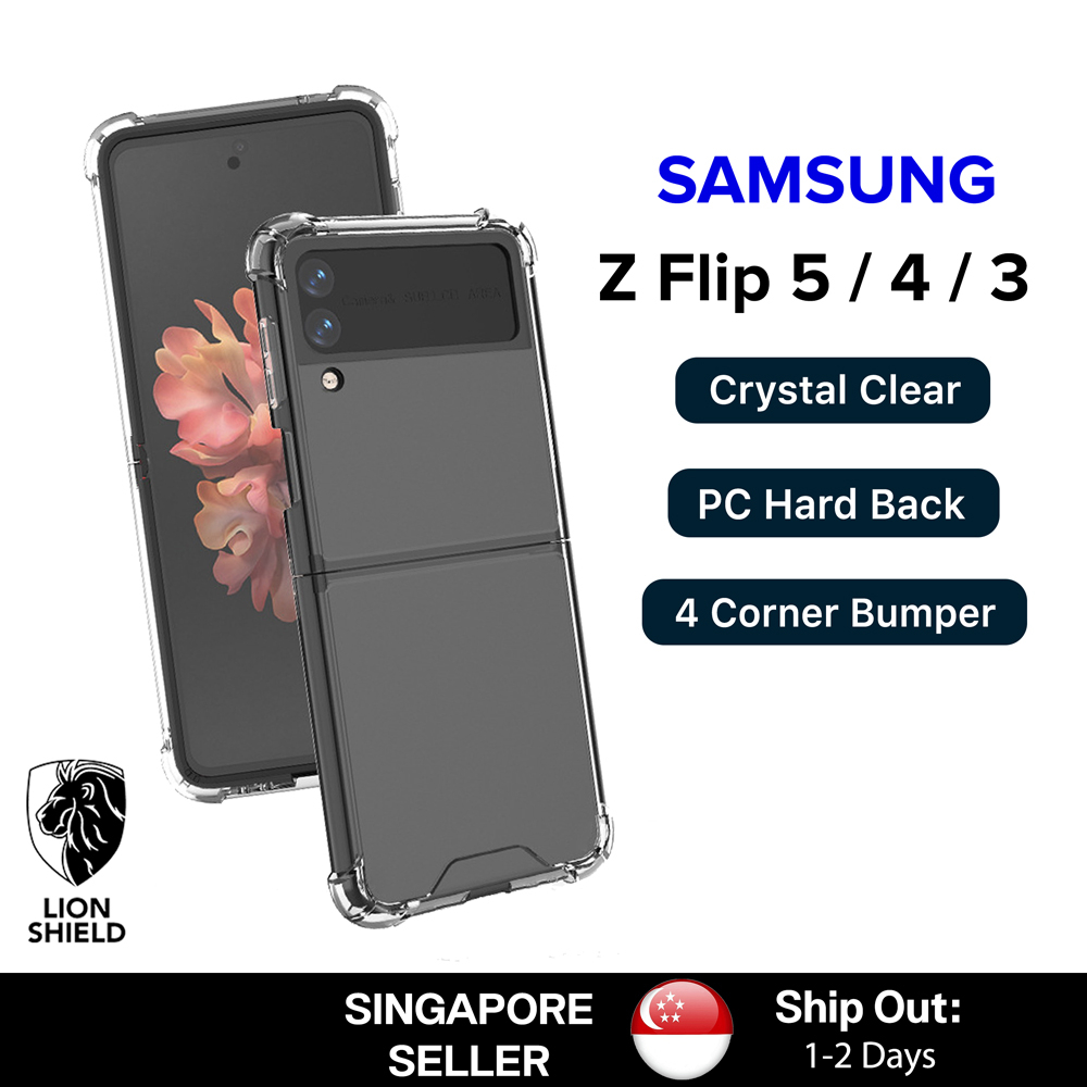 (SG) LionShield Case Phone Casing Cover Clear (4 Corner Bumpers), Compatible with Samsung Z