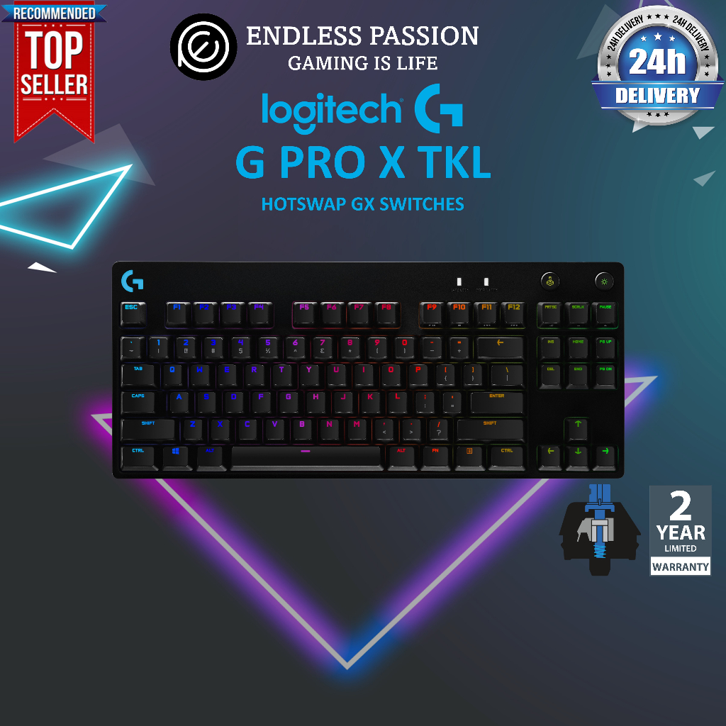 Logitech G PRO X Mechanical Gaming Keyboard GX Clicky Shopee Singapore