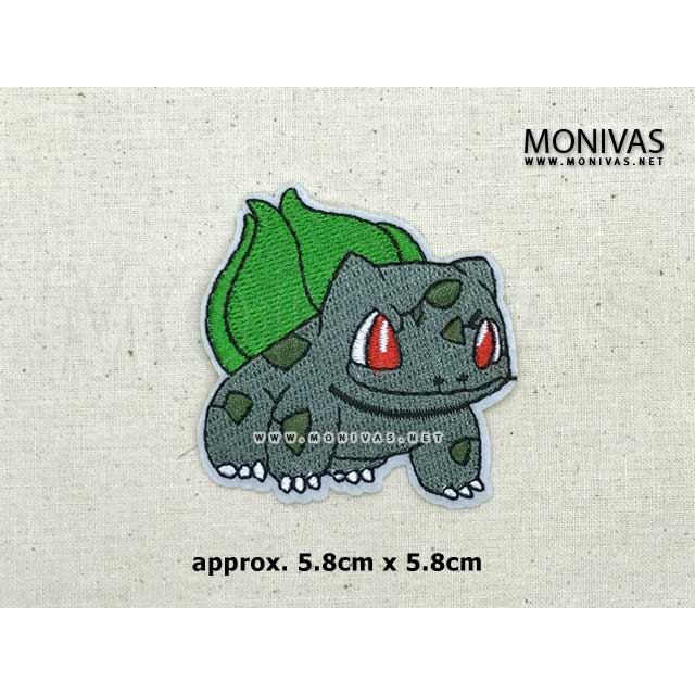 Bulbasaur Pokemon Iron On Patch DIY Repairing Applique Badge Decal ...