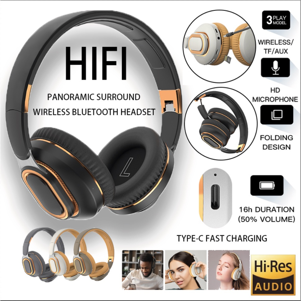 [SG Stock] Wireless Headset Bluetooth Headphone OnEar Wireless