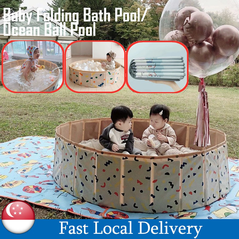 ️‍🔥Baby Ocean Ball Pool Children Folding Game Ball Pool Storage Fence ...