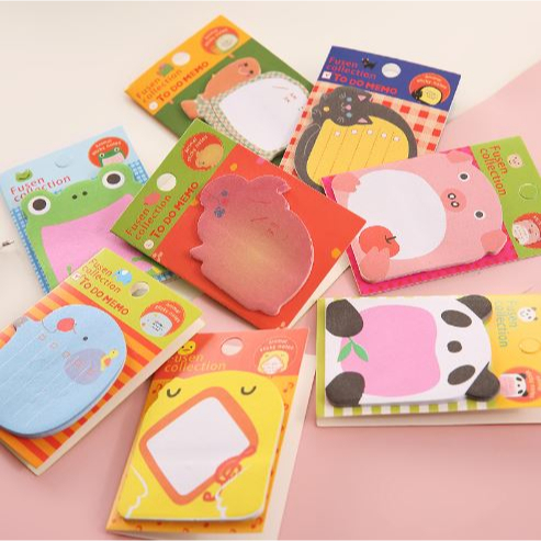 Cute Sticky Memo 20 Sheets Note Paper Record School Memo Pad Post-it ...