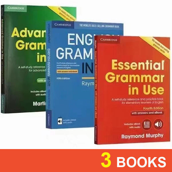 [SG Stock] Cambridge Grammar in Use Essential, Intermediate, Advanced ...