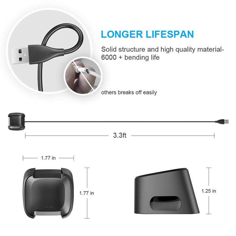Fitbit versa 2 chargers hotsell