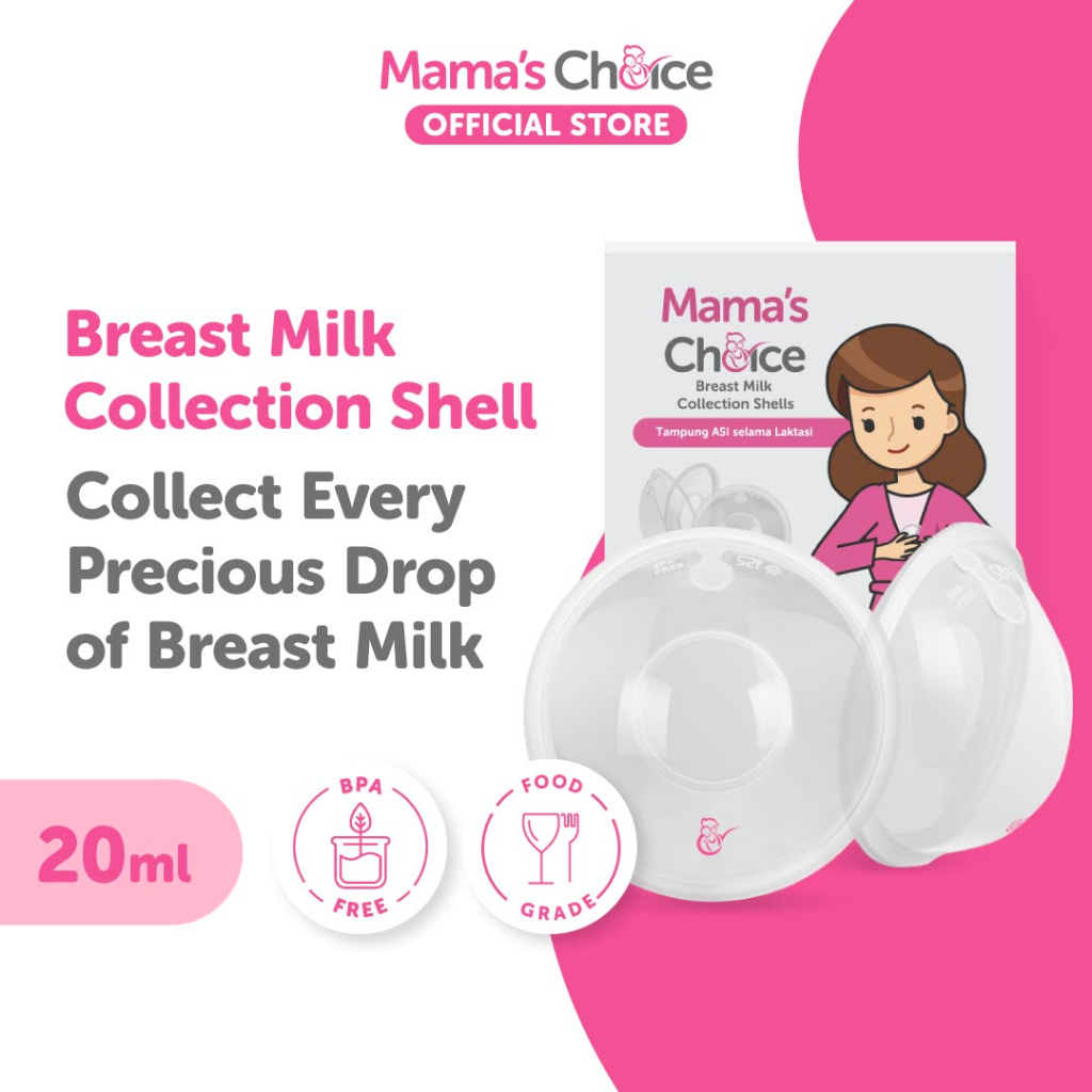 Mama's Choice Breast Milk Collection Shells Leakproof Reusable Milk