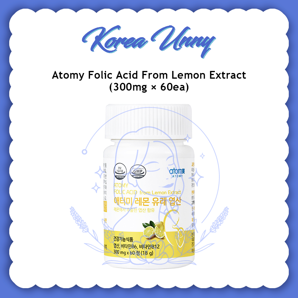 Atomy Folic Acid from Lemon Extract 300mg x 60 [LOWEST PRICE GUARANTEE