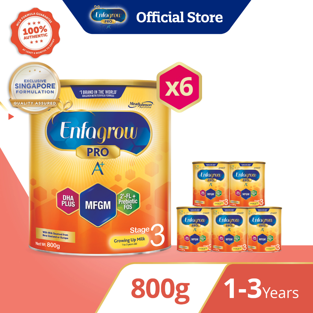 [Bundle Of 6] Enfagrow Pro A+ Stage 3 Milk Powder Formula For Children ...