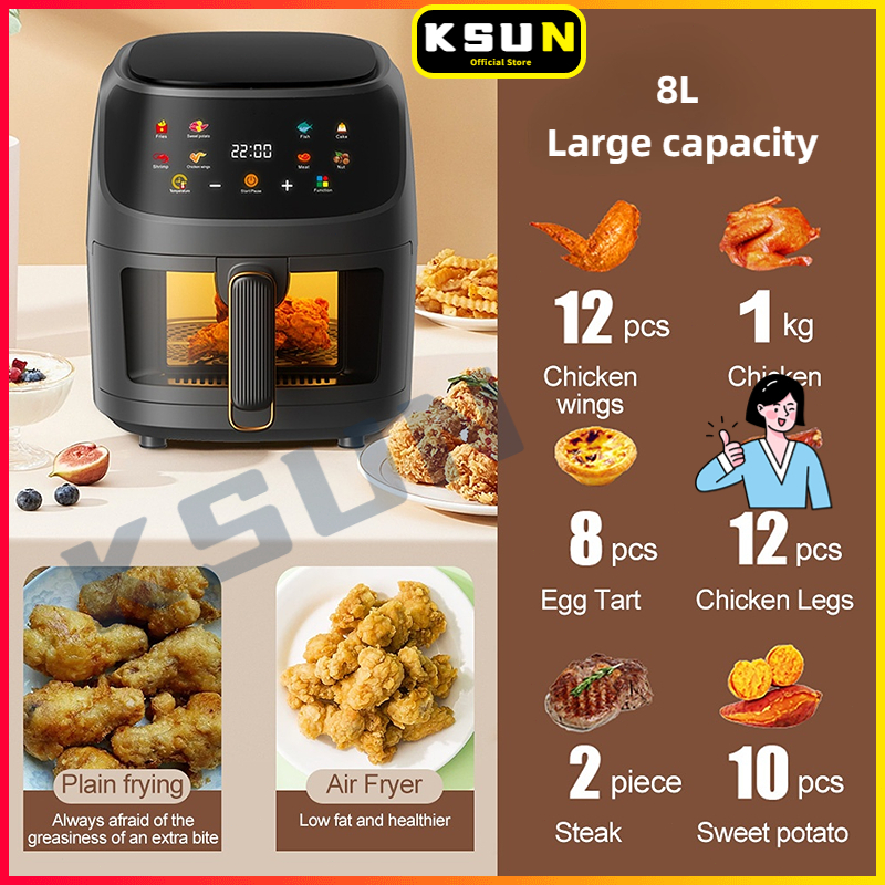 3.8L/4.2L/4.7L Air Fryers Digital Touch Screen Deep Fryer Oil Free Cooker  Air Fryer - China Air Fryer and Oilfree Air Fryer price