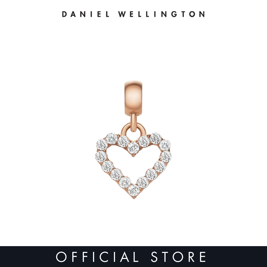Daniel Wellington Charm Heart Contour Crystal Rose Gold Gold Shopee Singapore