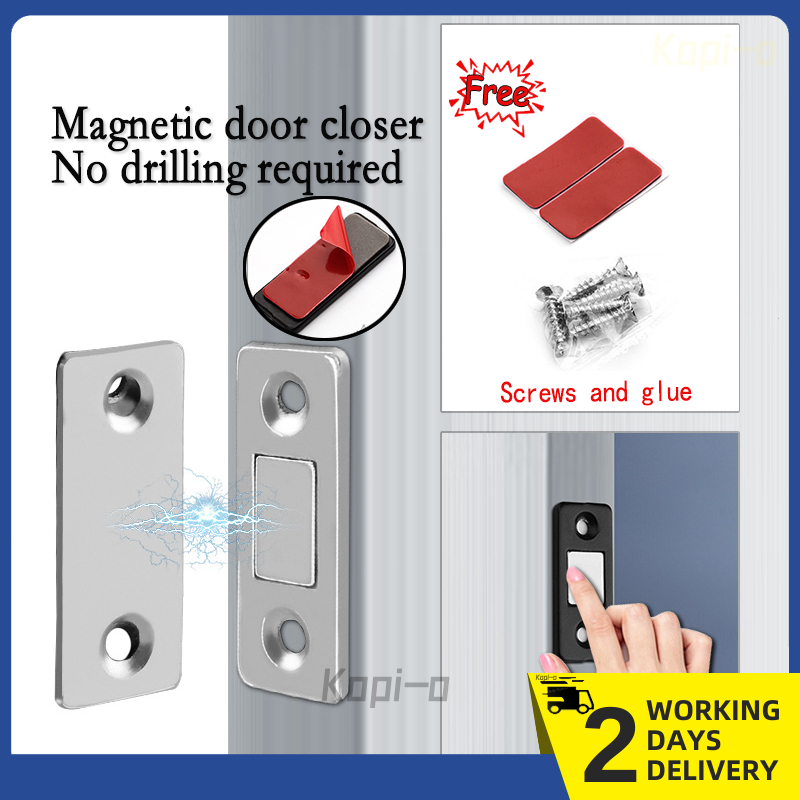 [SG] Super Magnetic Door Closer Cabinet Slim Door Closer Lock Invisible ...