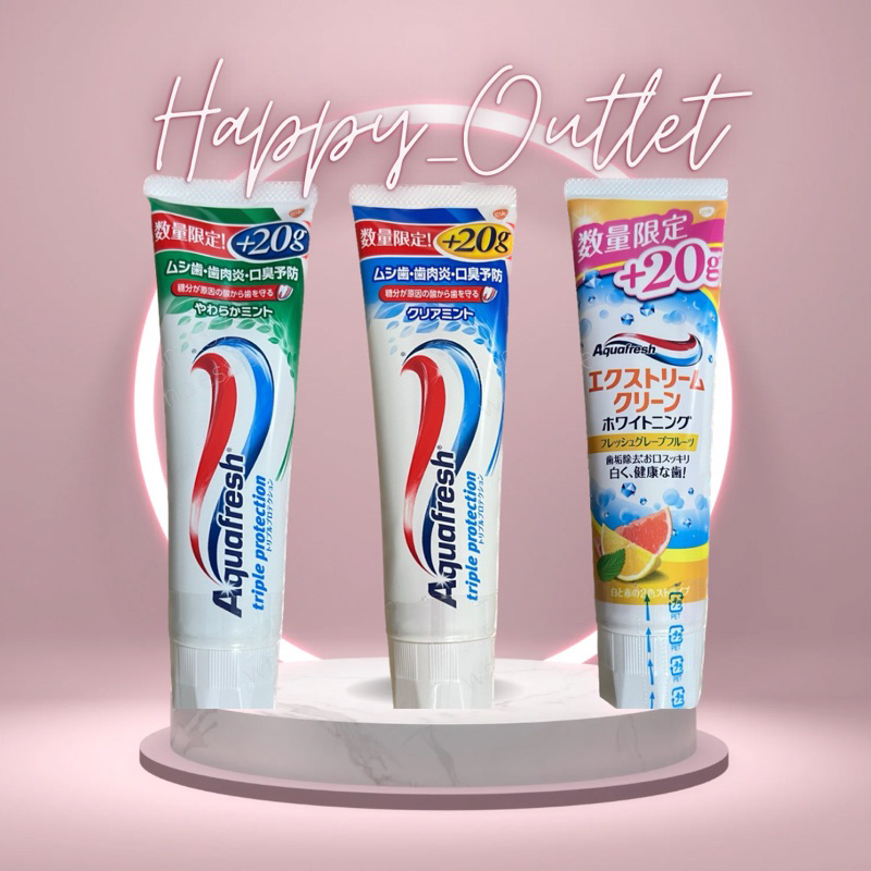 Aquafresh Triple Protection Toothpaste 140g + 20g Made in Japan