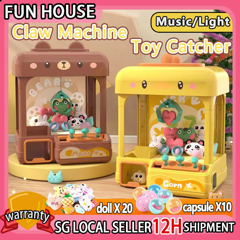 Claw Machine Bear Catcher toys Magical Claw Machine / Mini Arcade UFO Claw Catcher Game Children Kids Gifts