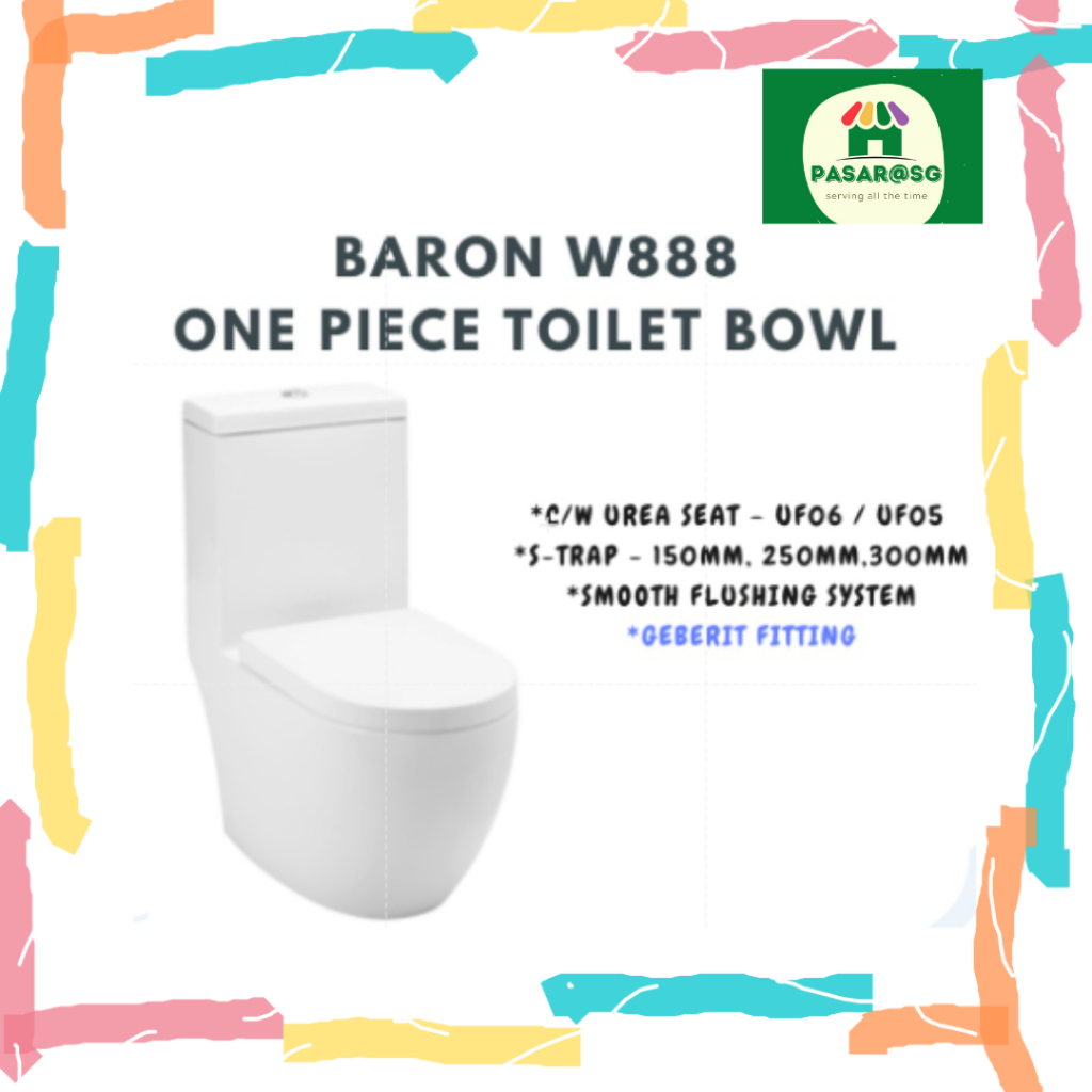 Toilet Bowl Baron W888 - Best Price in Singapore - Nov 2023