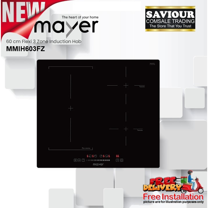 Mayer MMIH603FZ 60 cm Flexi 3 Zone Induction Hob (New or Replacement